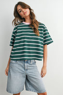 Striped Boxy Tee