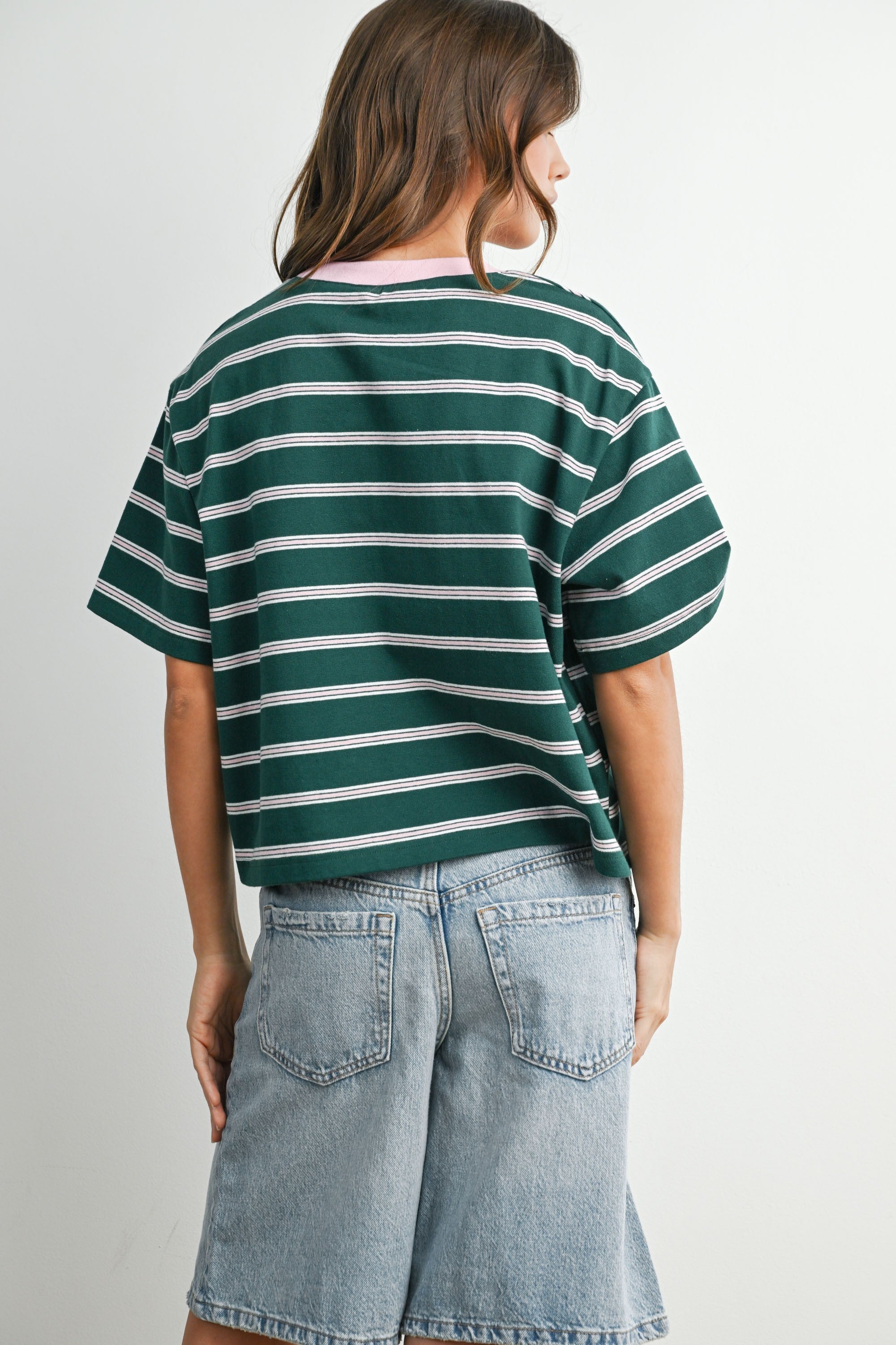 Striped Boxy Tee