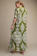 Printed Maxi Kaftan Dress