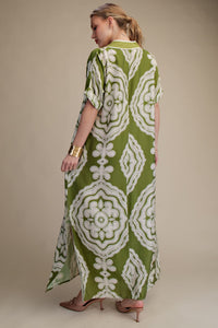 Printed Maxi Kaftan Dress