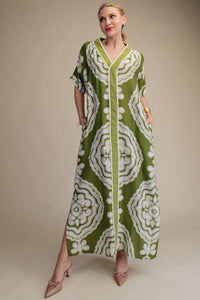 Printed Maxi Kaftan Dress