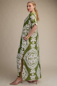 Printed Maxi Kaftan Dress