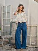 Oversized Collar Blouse