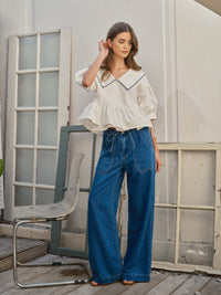 Oversized Collar Blouse