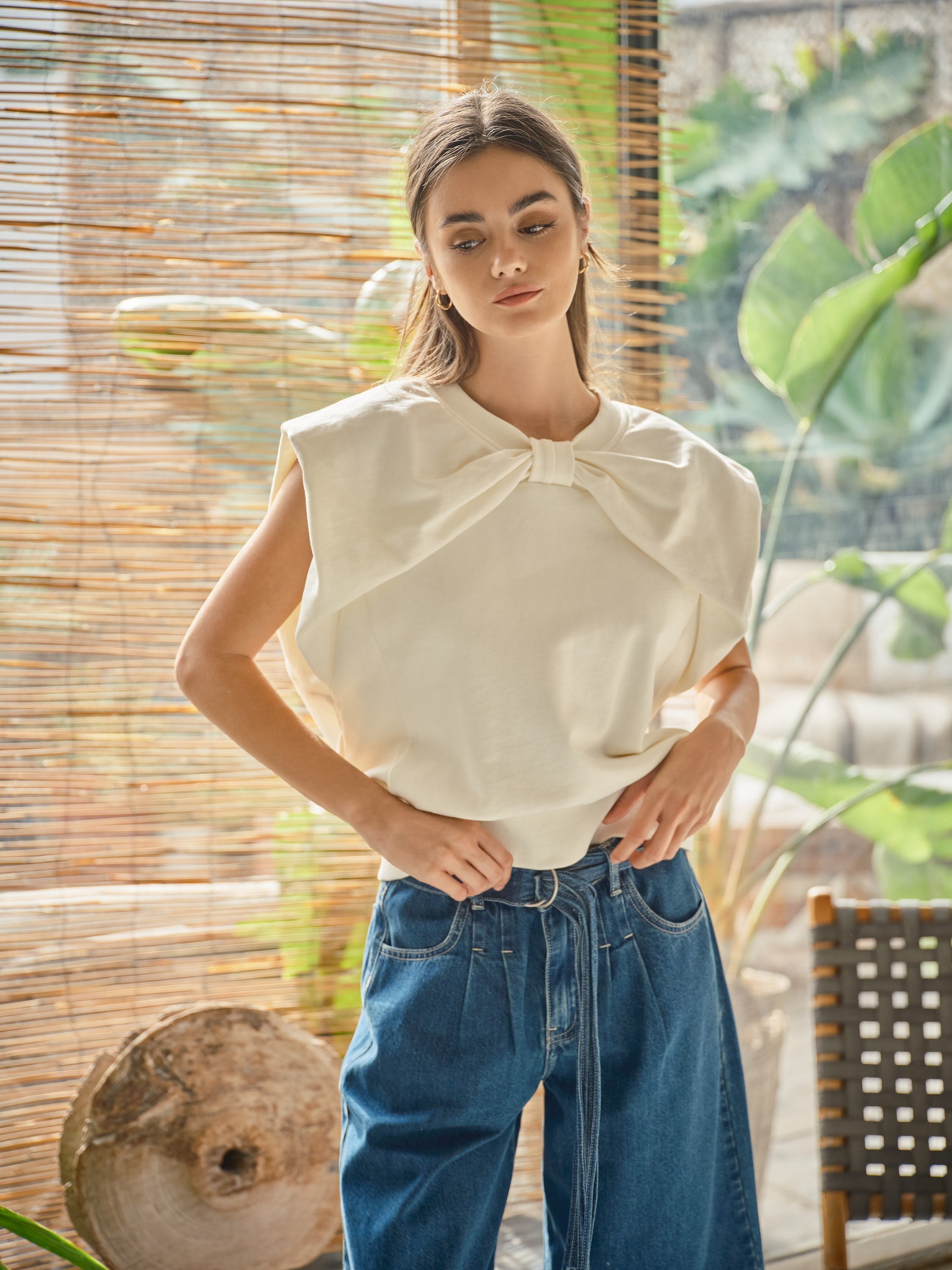 Bow Detailed Top
