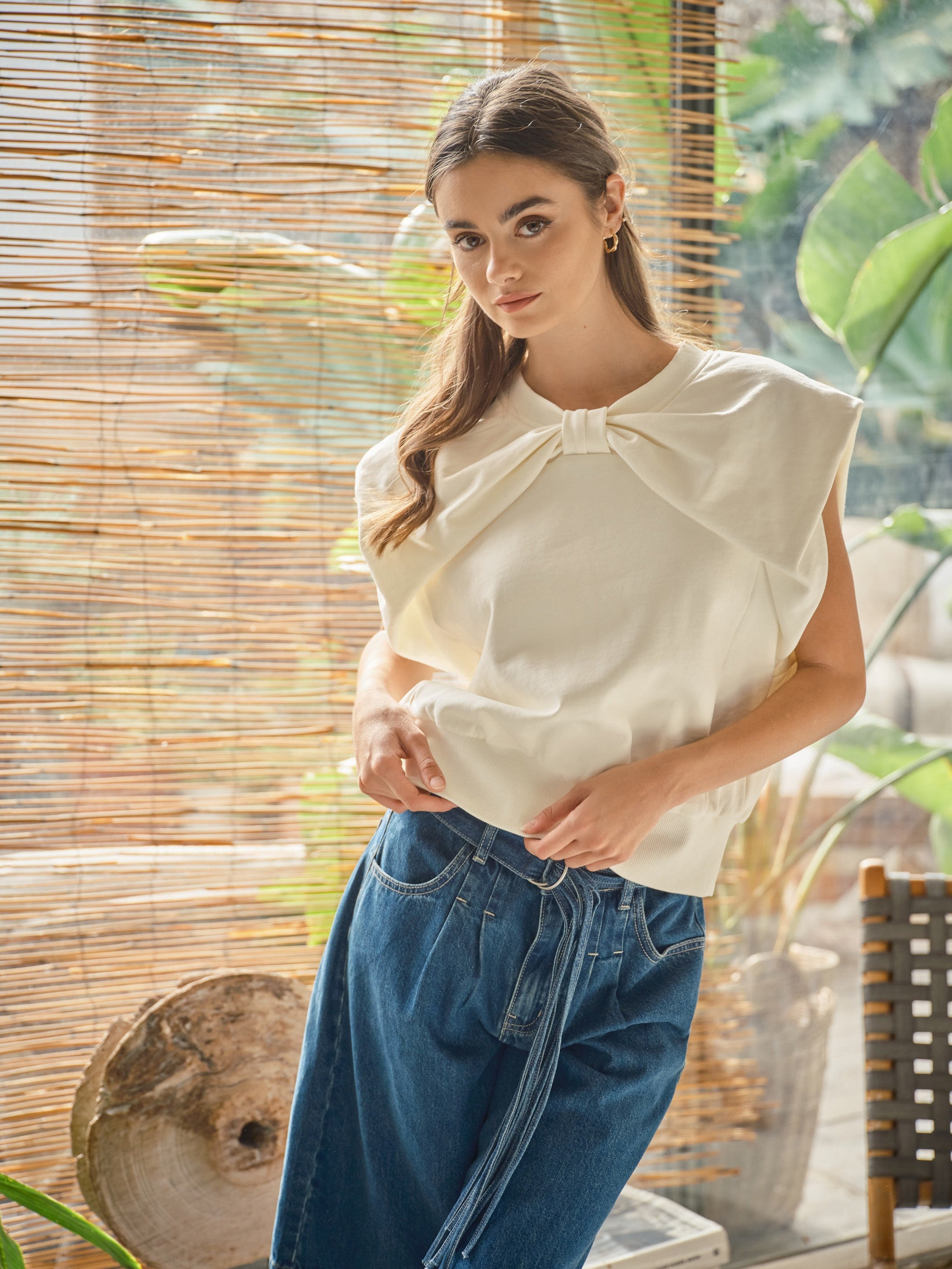 Bow Detailed Top