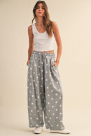Polka Dot Barrel Sweatpants