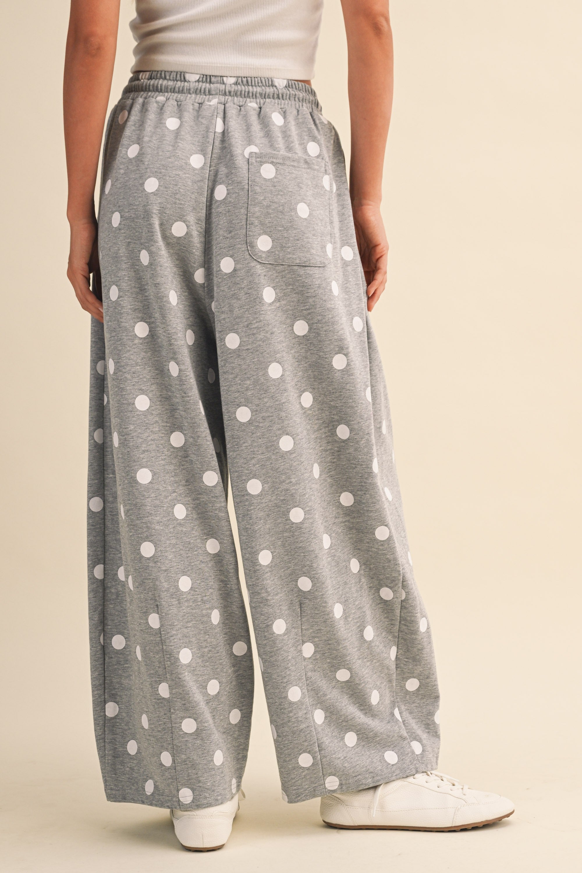 Polka Dot Barrel Sweatpants