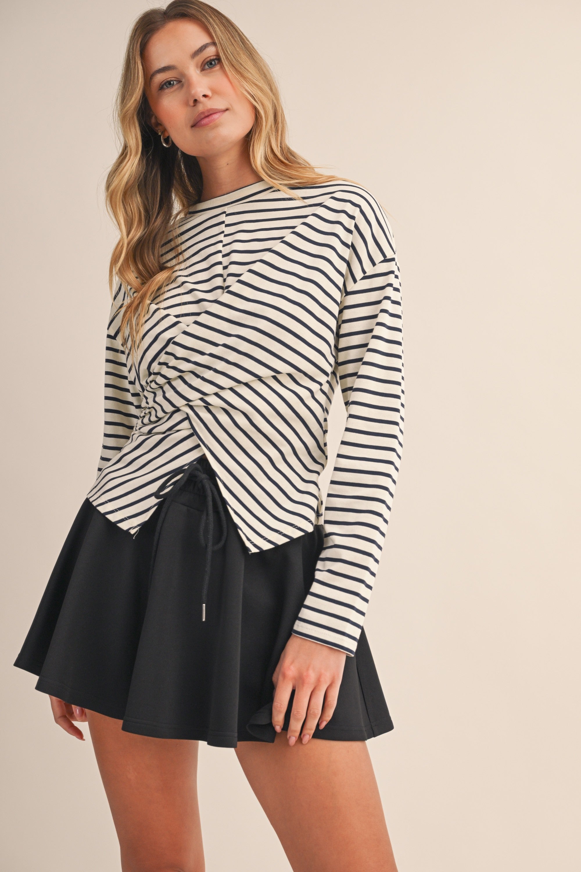 Long Sleeve Striped Top