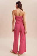 Red Striped Tube Top/Pant Set