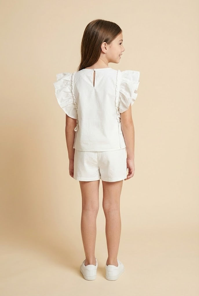 Ruffle Sleeve Top