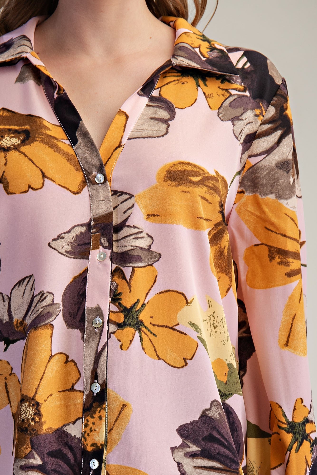 Floral Printed Button-Down