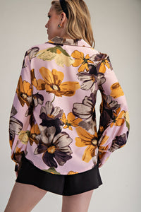 Floral Printed Button-Down