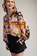 Floral Printed Button-Down