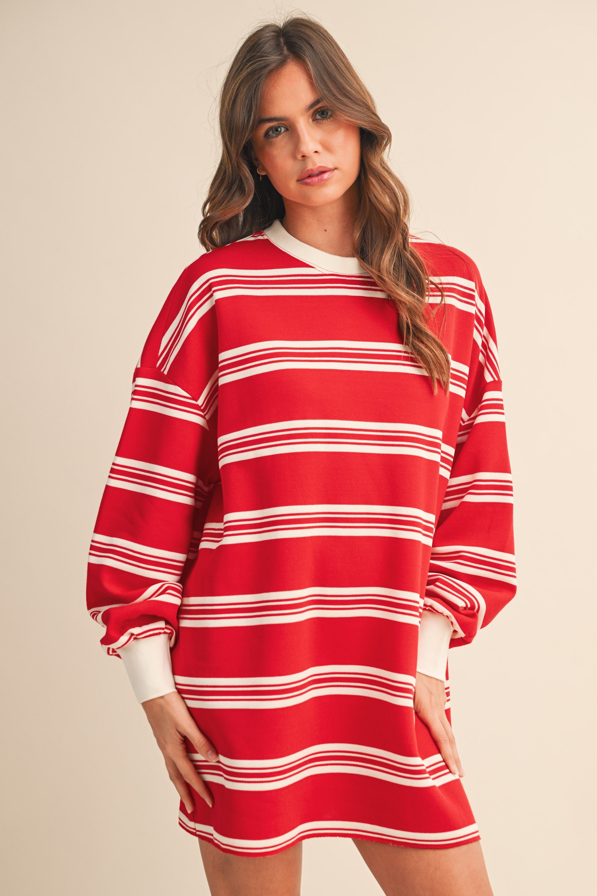 Striped Sweatshirt Dress – Kirby's Kloset