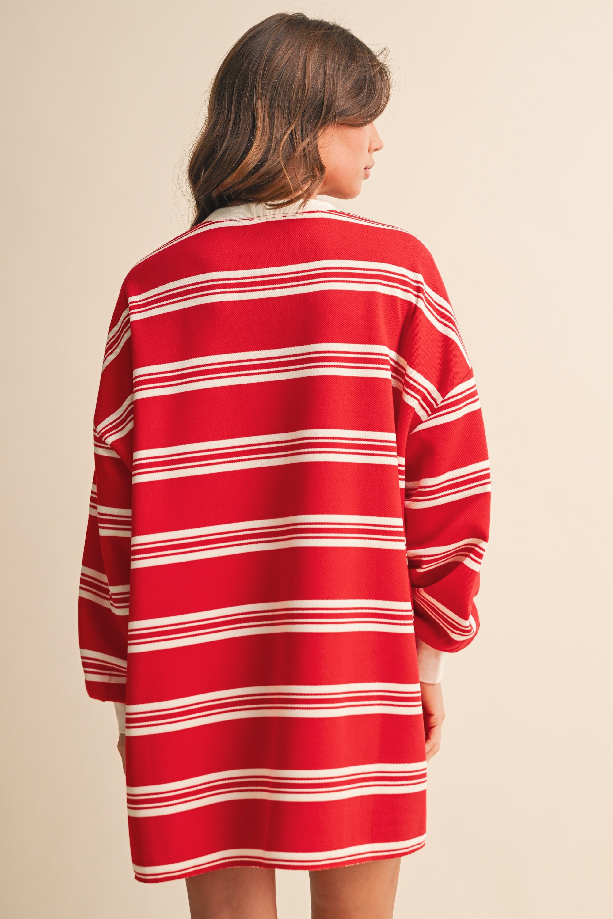 Striped Sweatshirt Dress