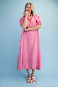 Button Down Midi Dress