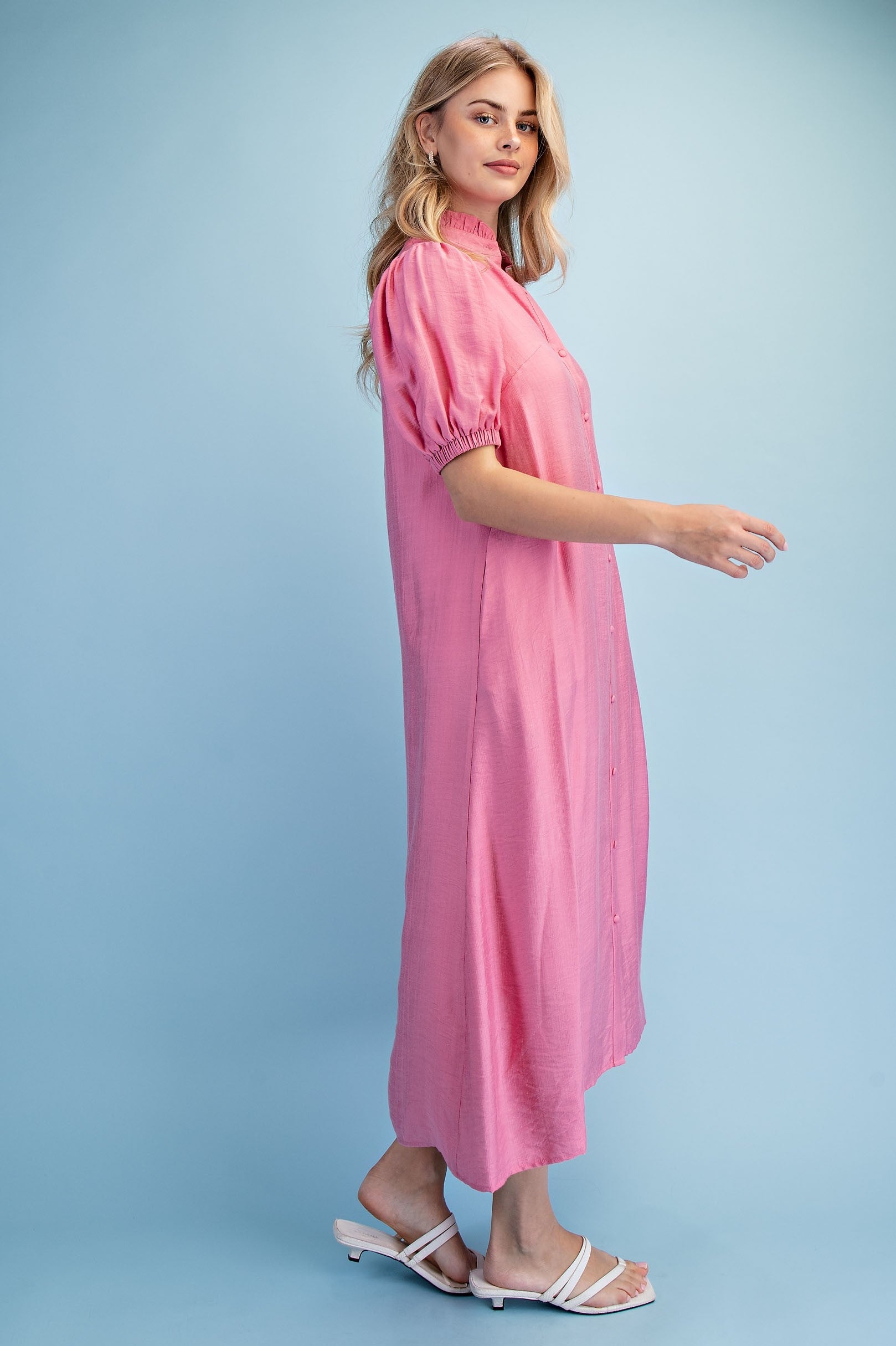 Button Down Midi Dress