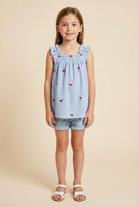 Cherry Gingham Tank Top