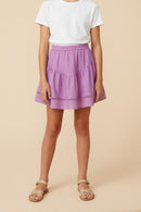Pink Tiered Skirt