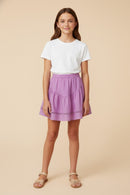Pink Tiered Skirt