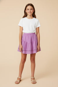 Pink Tiered Skirt