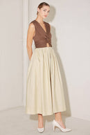 Twist Front Cutout Midi Dress