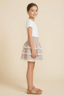 Gingham Tiered Skirt