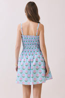 Floral Smocked Bodice Mini Dress