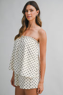 Polka Dot Tube Top Set