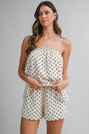 Polka Dot Tube Top Set