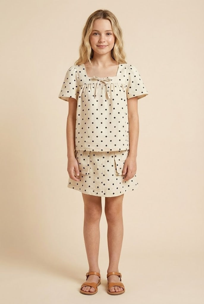 Polka Dot Cargo Skirt
