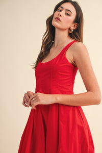 Tulip Hem Midi Dress