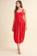 Tulip Hem Midi Dress