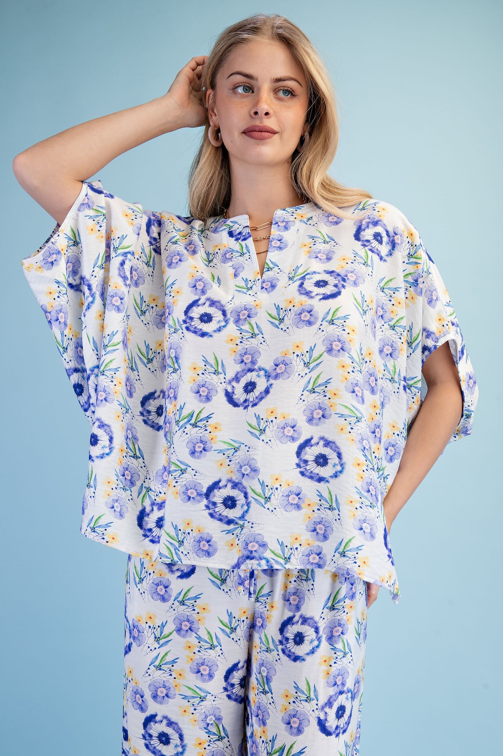Relaxed Floral Blouse