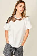 Lace Insert Tee