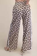 Horse Printed Satin Pants