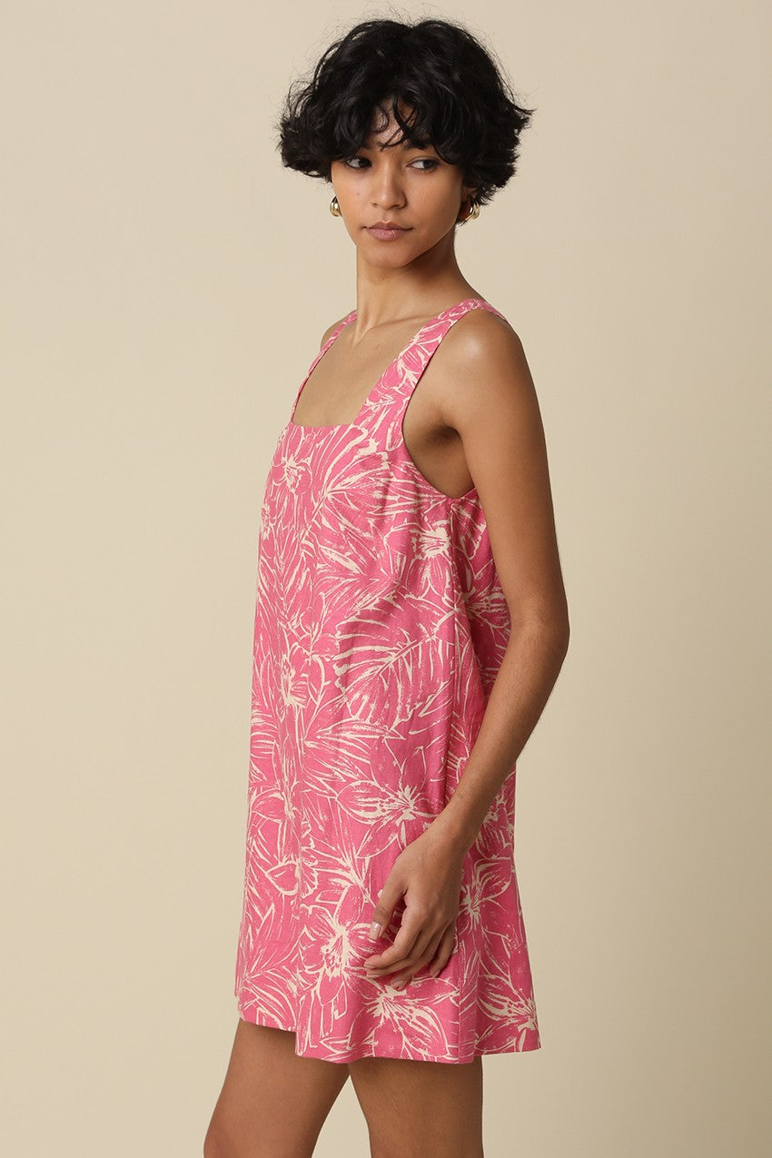 Delilah Floral Print Mini Dress