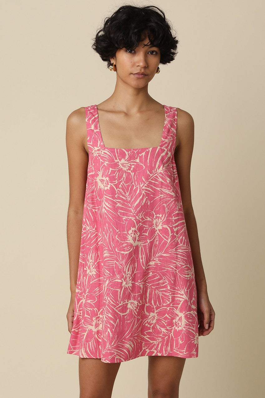 Delilah Floral Print Mini Dress