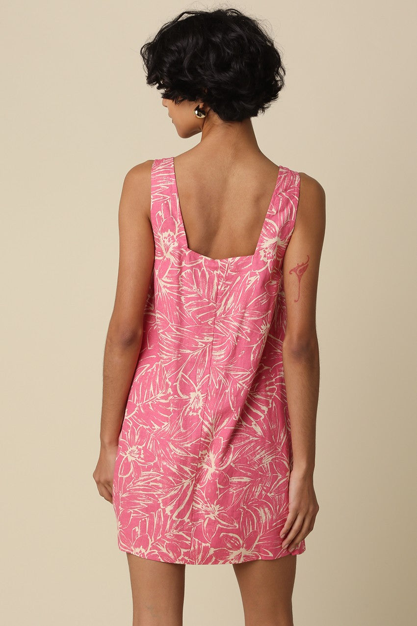 Delilah Floral Print Mini Dress