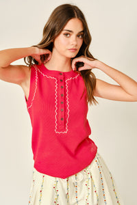 Stitch Detail Tank