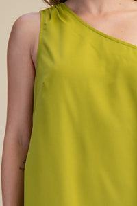 One Shoulder Ruffle Maxi Dress