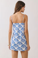 Shell Scallop Detail Mini Dress