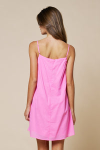 Shell Embroidered Mini Dress