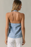Denim Halter Top