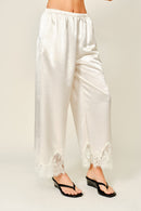 Satin Lace Pants