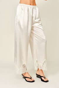 Satin Lace Pants