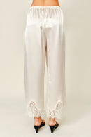 Satin Lace Pants