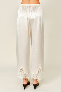 Satin Lace Pants