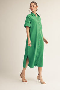 Button-Down Midi Dress